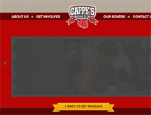 Tablet Screenshot of cappysboxingclub.com